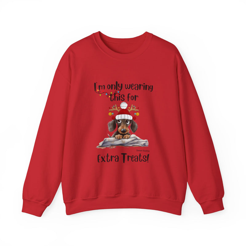 Dachshund Extra Treats! Women's Crewneck Sweatshirt