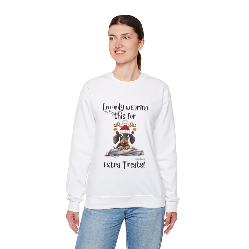 Dachshund Extra Treats! Women's Crewneck Sweatshirt