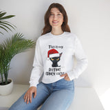 Resting Grinch Face Women's Crewneck Sweatshirt