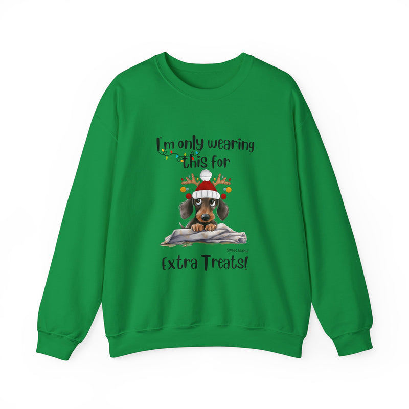 Dachshund Extra Treats! Women's Crewneck Sweatshirt