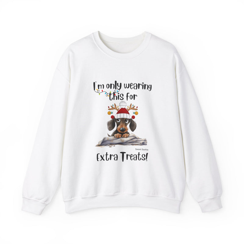 Dachshund Extra Treats! Women's Crewneck Sweatshirt