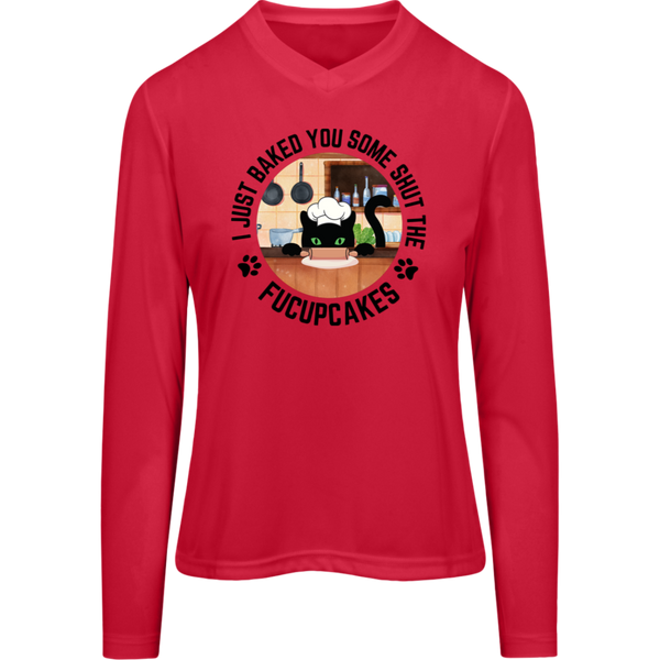 I Just Baked You Some Shut the FUCUPCAKES Women's Zone Long Sleeve Tee