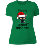 Resting Grinch Face Women's 100% Cotton Slim Fit T-Shirt