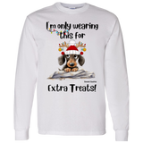 Dachshund Extra Treats! Men's 100% Cotton Long Sleeve T-Shirt