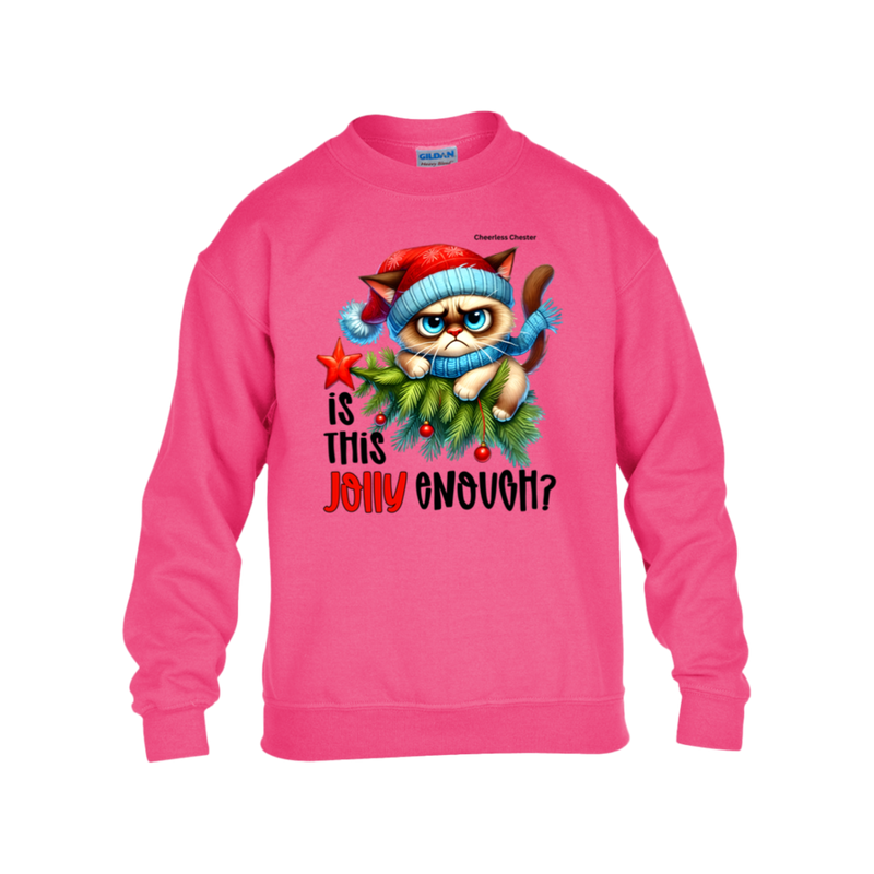 Is This Jolly Enough? Gildan Kid's Sweatshirt