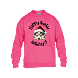 Happy Husky Holidays Gildan Kid's Sweatshirt