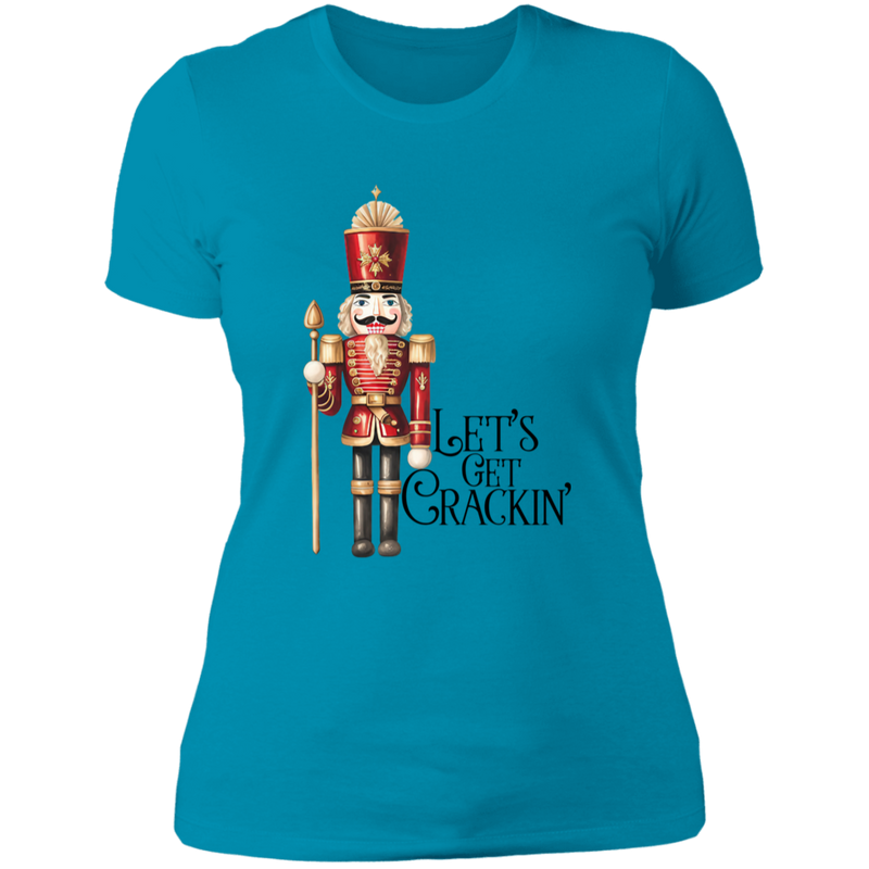 Let's Get Crackin' Women's 100% Cotton Slim Fit T-Shirt