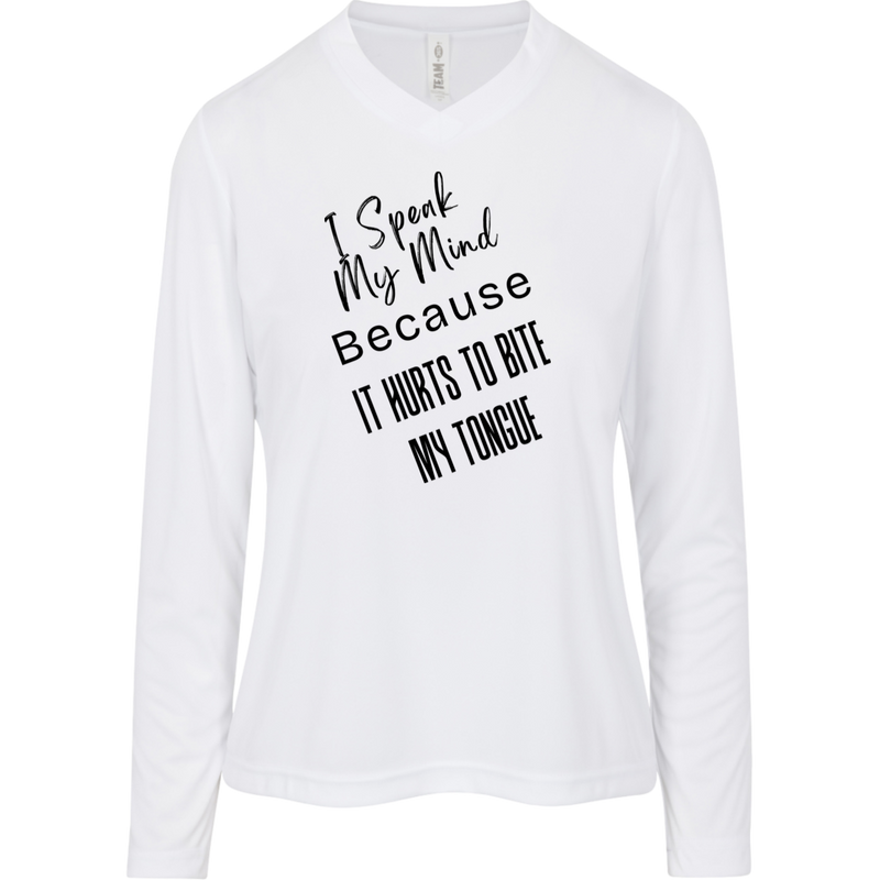 I Speak My Mind... Women's Zone Long Sleeve T-shirt