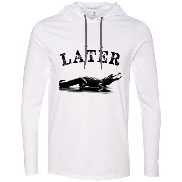 Later, Gator Men's 100% Cotton Gildan Long Sleeve T-Shirt Hoodie