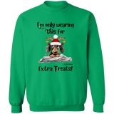 Dachshund Extra Treats! Men's Crewneck Pullover Sweatshirt