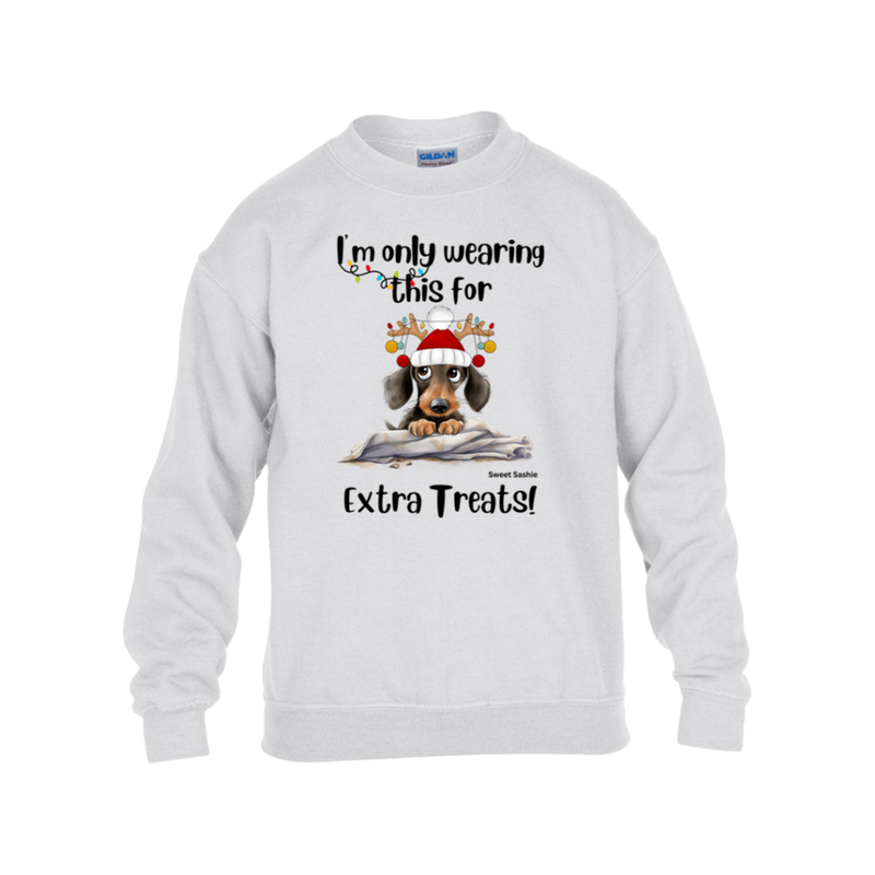 Dachshund Extra Treats! Gildan Kid's Sweatshirt