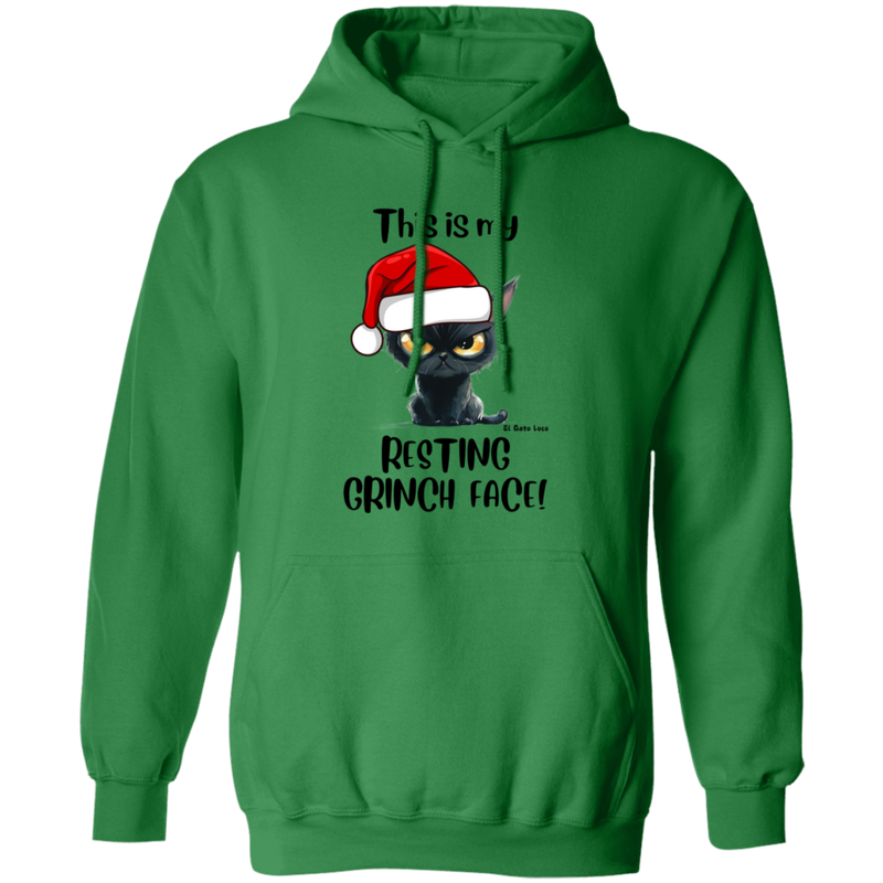 Resting Grinch Face Men's Pullover Hoodie