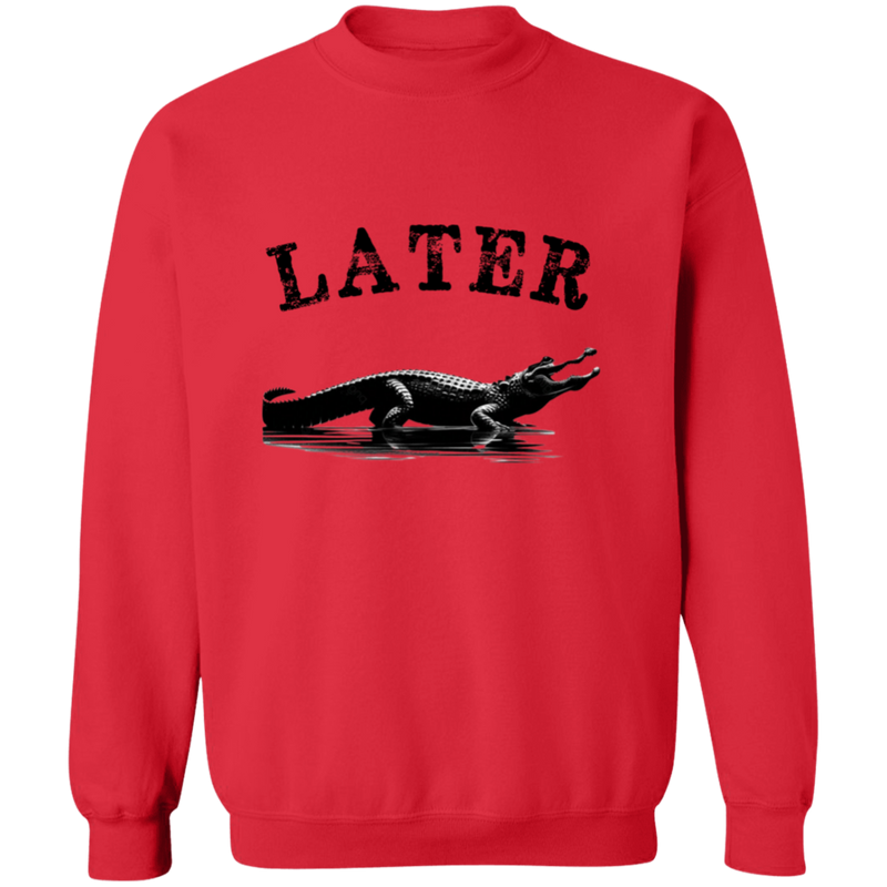 Later, Gator Men's Crewneck Pullover Sweatshirt