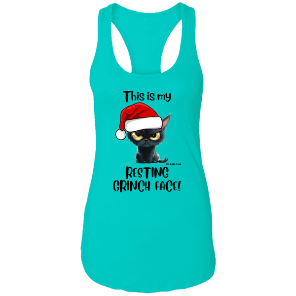 Resting Grinch Face Women's Racerback Tank