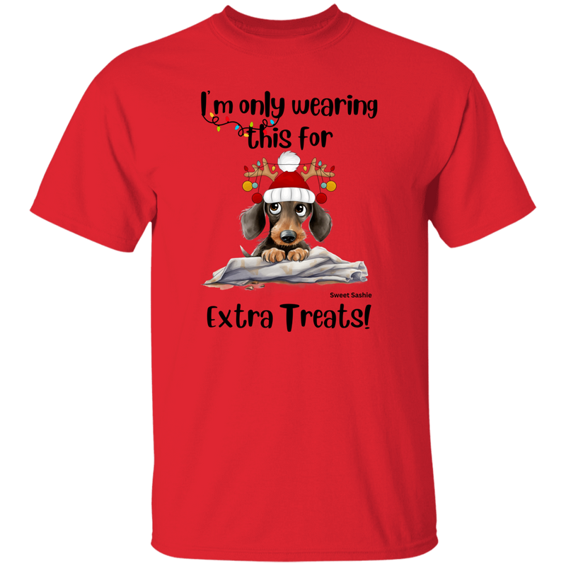 Dachshund Extra Treats! Men's 100% Cotton T-Shirt