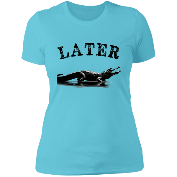 Later, Gator Women's 100% Cotton Slim Fit T-Shirt