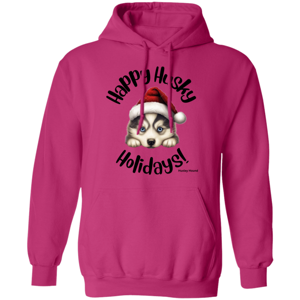 Happy Husky Holidays Women's Pullover Hoodie