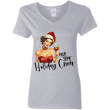 Holiday Cheer Women's 100% Cotton V-Neck T-Shirt