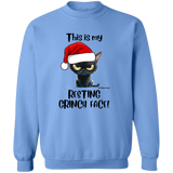 Resting Grinch Face Men's Pullover Sweatshirt