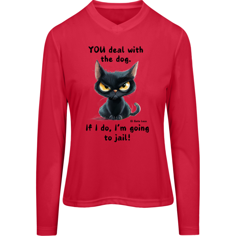 YOU deal with the dog...  Women's Zone Long Sleeve T-shirt