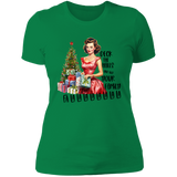 Deck the Halls... Women's 100% Cotton Slim Fit T-Shirt