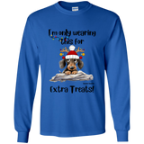 Dachshund Extra Treats! Kid's 100% Cotton Long Sleeve T-Shirt