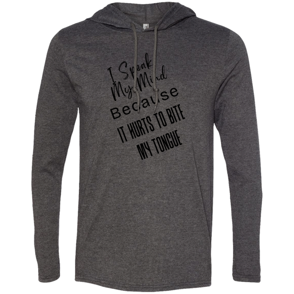 I Speak My Mind... Men's 100% Cotton Gildan Long Sleeve T-Shirt Hoodie