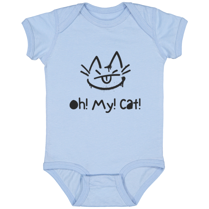 Oh! My! Cat! Baby 100% Cotton Onesie