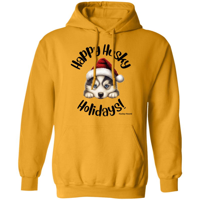 Happy Husky Holidays Women's Pullover Hoodie