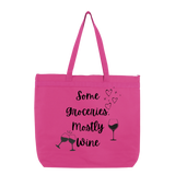 Some Groceries, Mostly Wine Liberty Bags Melody Large Tote