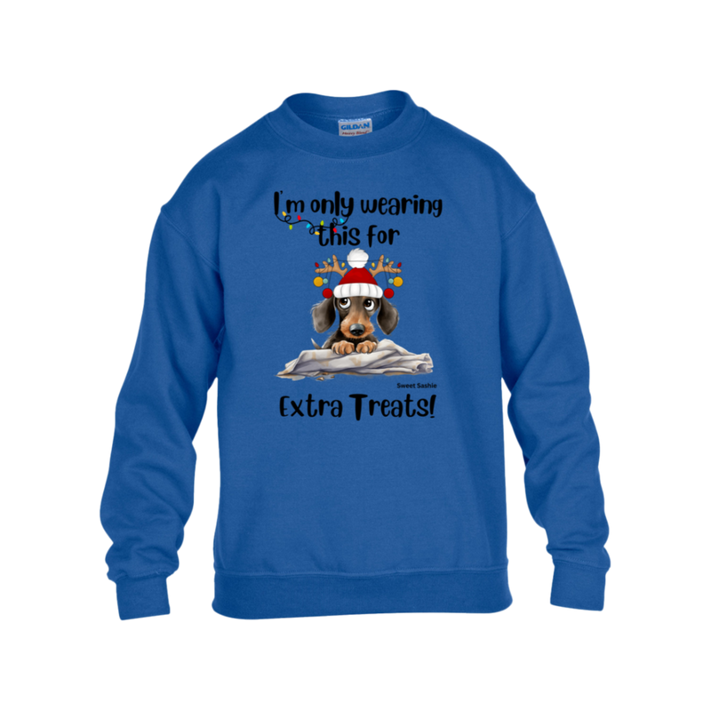 Dachshund Extra Treats! Gildan Kid's Sweatshirt