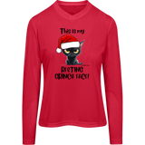 Resting Grinch Face Women's Zone Long Sleeve Tee