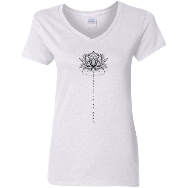 Choose to be kind Women's 100% Cotton V-Neck T-Shirt