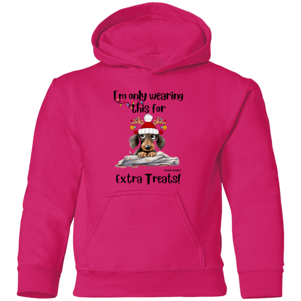 Dachshund Extra Treats! Kid's Pullover Hoodie