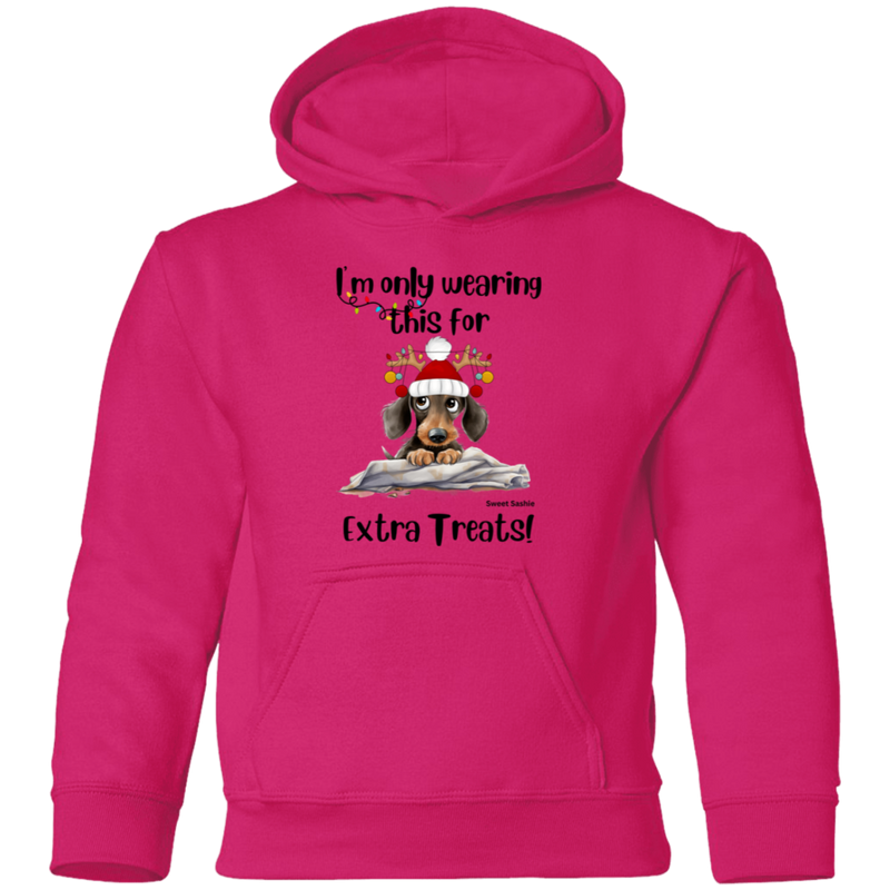 Dachshund Extra Treats! Kid's Pullover Hoodie