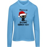 Resting Grinch Face Women's Zone Long Sleeve Tee