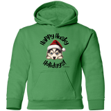 Happy Husky Holidays Kid's Pullover Hoodie