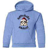 Happy Husky Holidays Kid's Pullover Hoodie