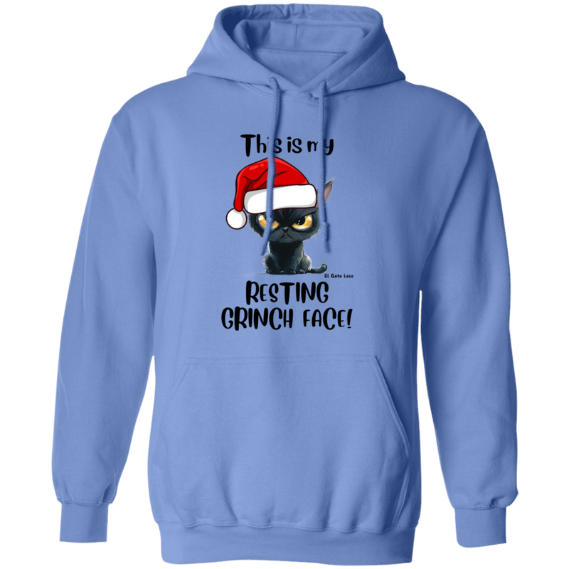 Resting Grinch Face Men's Pullover Hoodie