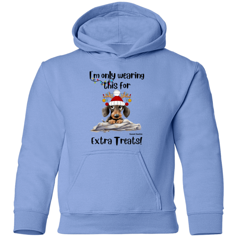 Dachshund Extra Treats! Kid's Pullover Hoodie