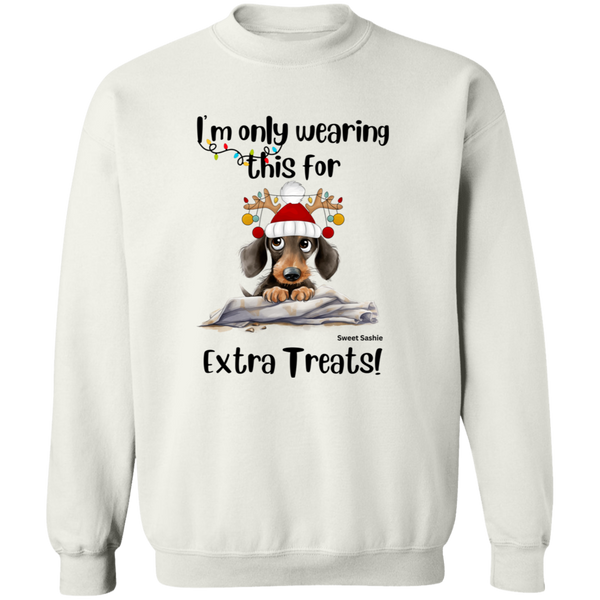 Dachshund Extra Treats! Men's Crewneck Pullover Sweatshirt