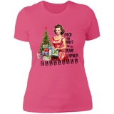 Deck the Halls... Women's 100% Cotton Slim Fit T-Shirt