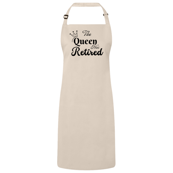 The Queen has Retired Sustainable Unisex Bib Apron