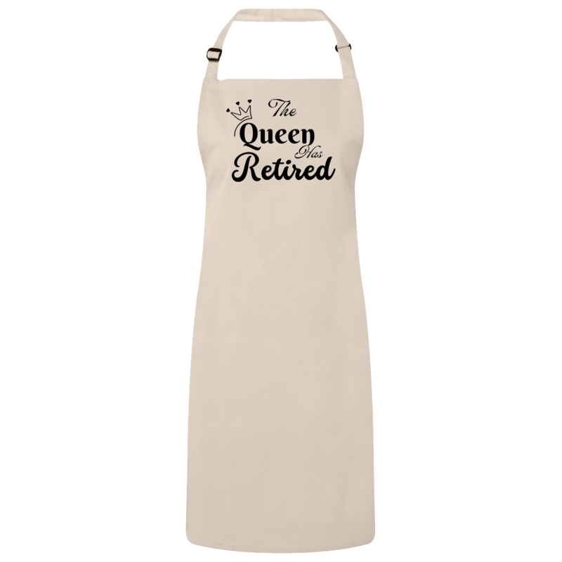 The Queen has Retired Sustainable Unisex Bib Apron