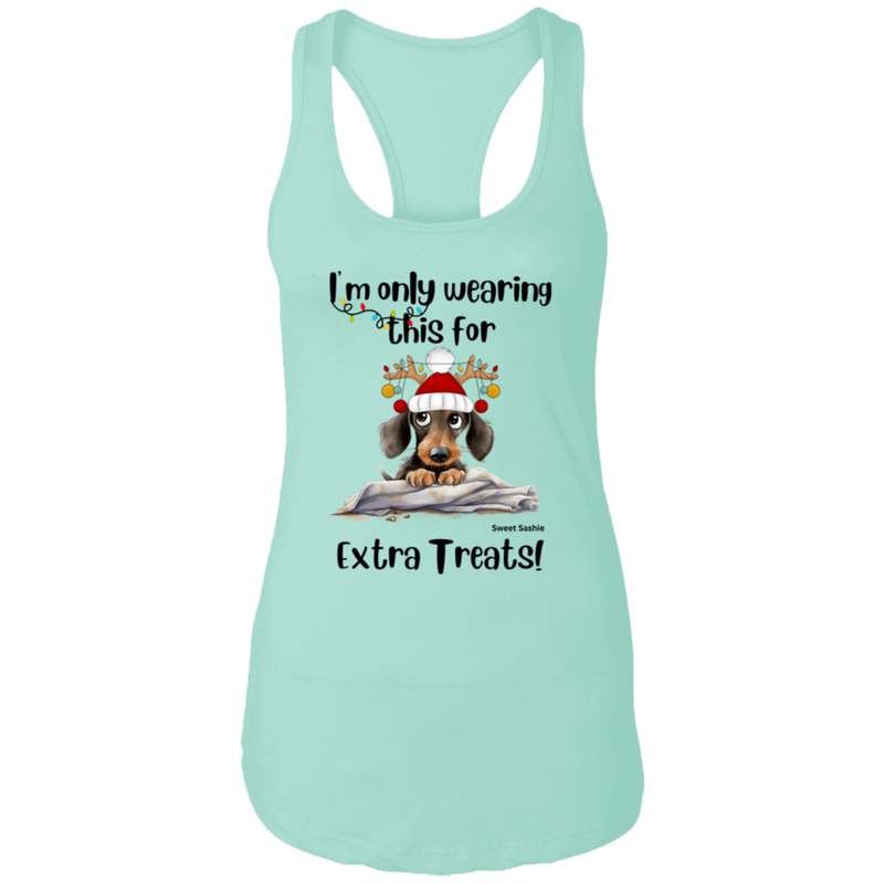 Dachshund Extra Treats! Women's Racerback Tank