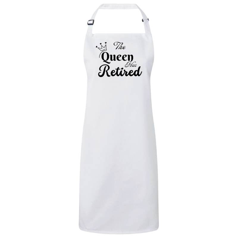 The Queen has Retired Sustainable Unisex Bib Apron