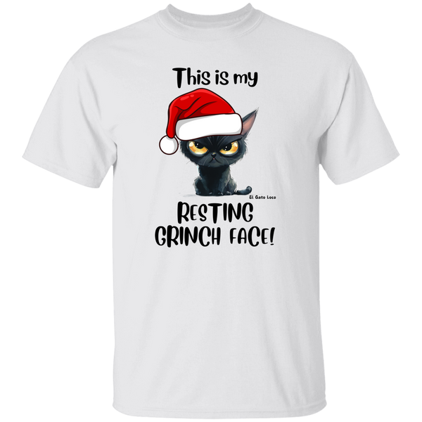 Resting Grinch Face Men's 100% Cotton T-Shirt