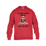 Dachshund Extra Treats! Gildan Kid's Sweatshirt