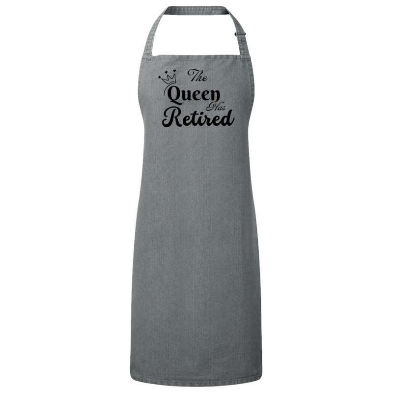 The Queen has Retired Sustainable Unisex Bib Apron