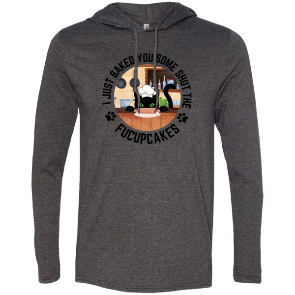 I Just Baked You Some Shut the FUCUPCAKES Men's 100% Cotton Gildan Long Sleeve Hoodie